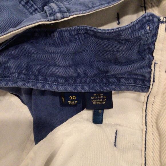 POLO Ralph Lauren Chino Shorts Navy Blue Relaxed Fit size 30 - Picture 4 of 4